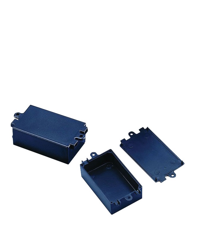 ABS Utility Box Black Interlocking Lid 72x44x22mm
