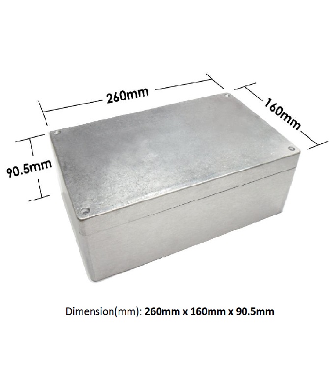 Ip65 Sealed Diecast Box 260x160x90.5mm