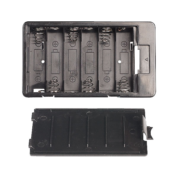 Panel Mount Battery Box 6 X AA