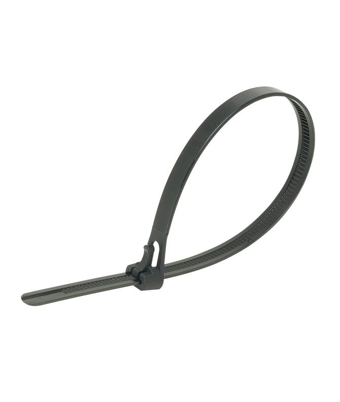 Releasable Cable Ties Black 